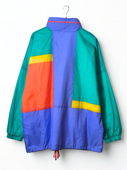 90s Reggae Windbreaker Jacket – SHAMP Creative Fashion – Colorblock Ravewear