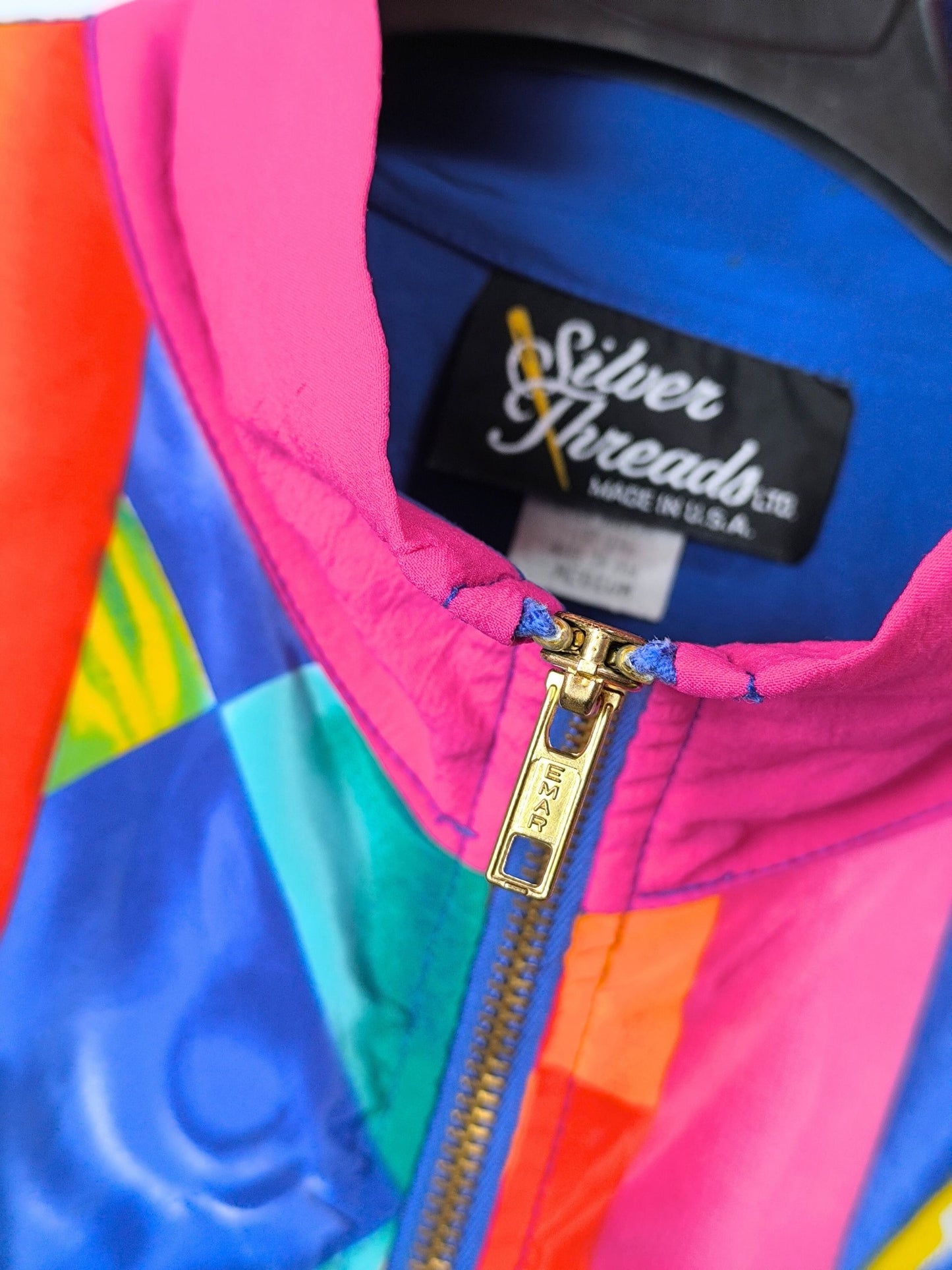 "Electric Playground" Windbreaker by Silver Threads LTD