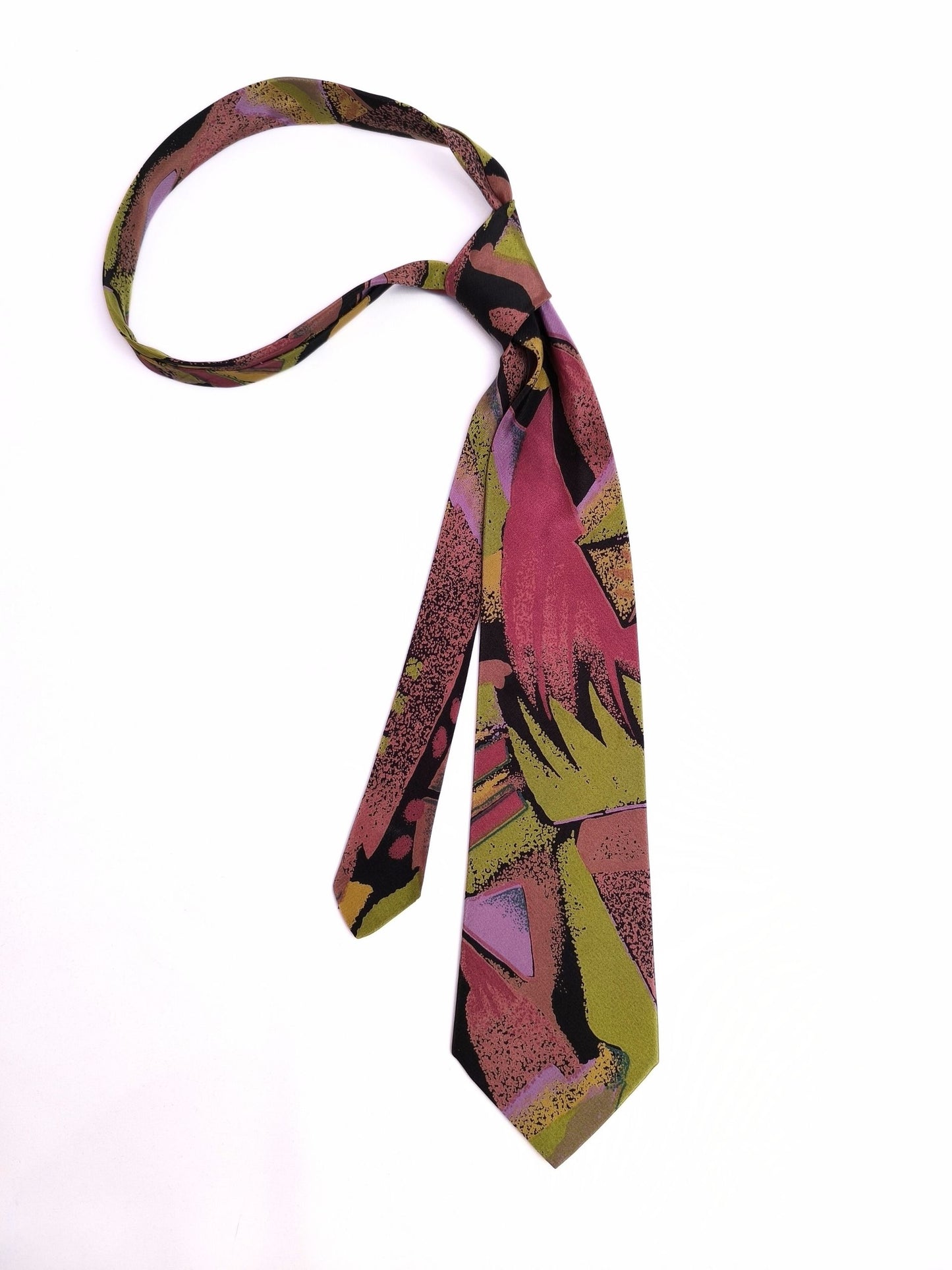 Vintage Abstract Silk Tie – FREDERIC A High Fashion for Men