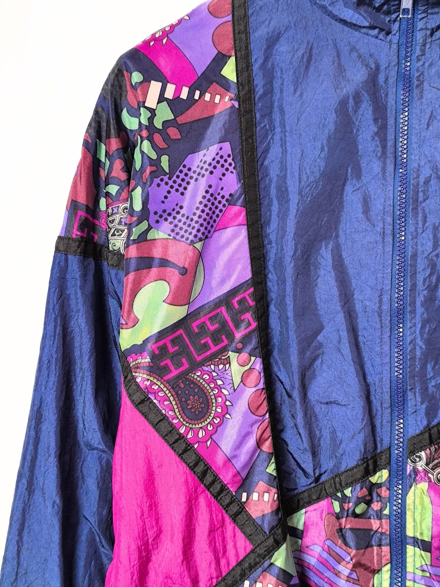 Electric Blue Baroque Windbreaker – by Active Exchange