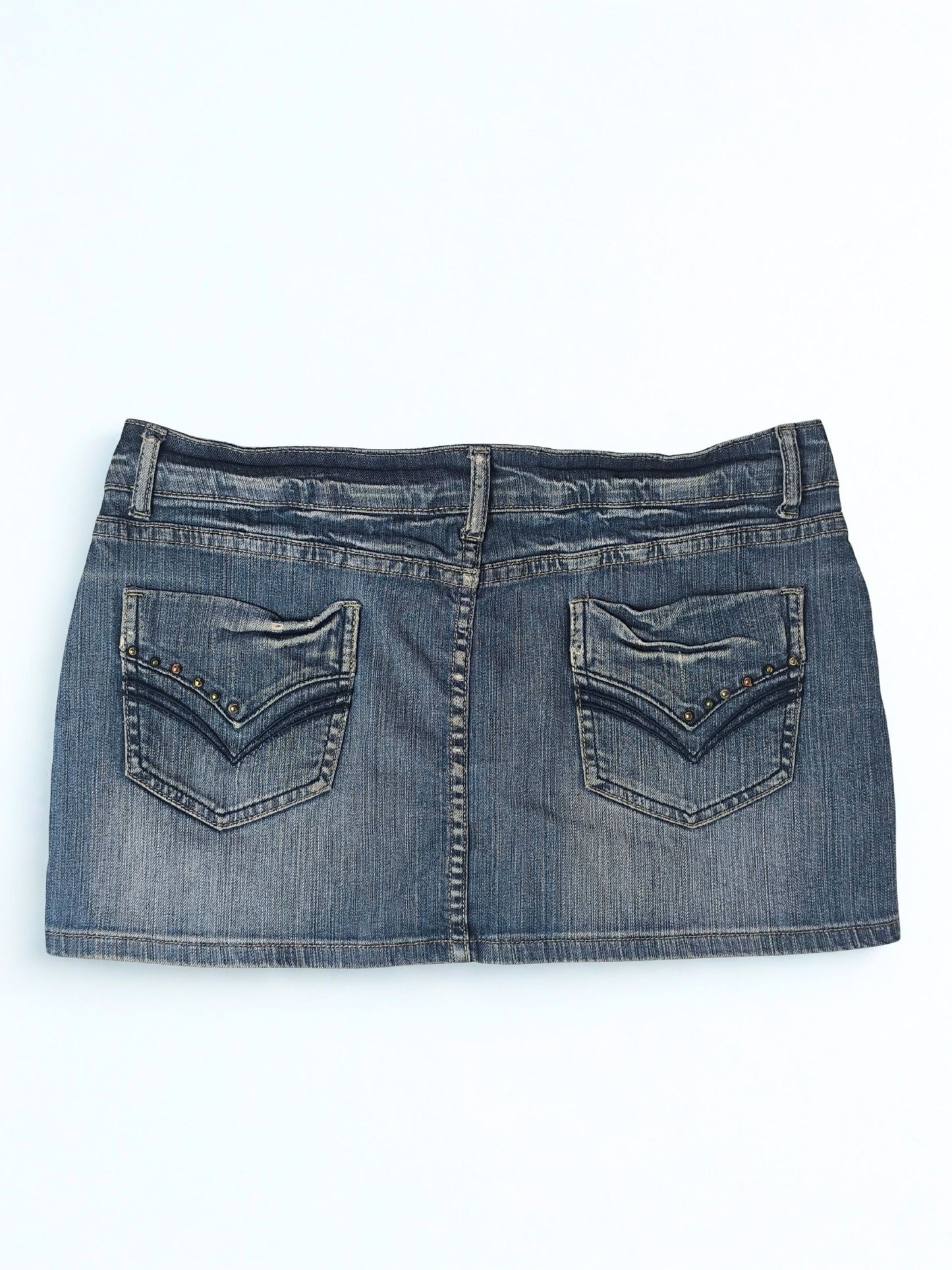 Mild Point Y2K Low-Rise Denim Mini Skirt