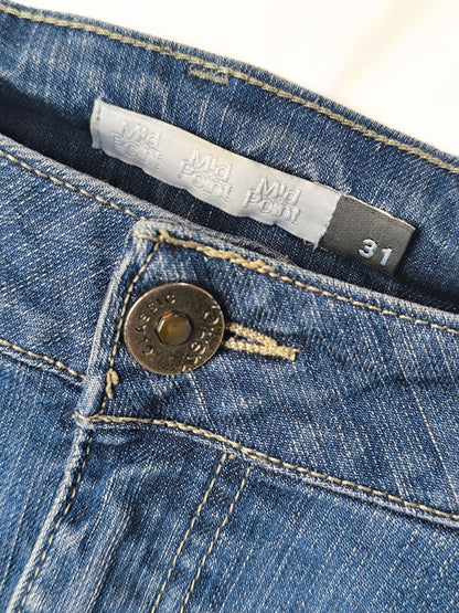 Mild Point Y2K Low-Rise Denim Mini Skirt