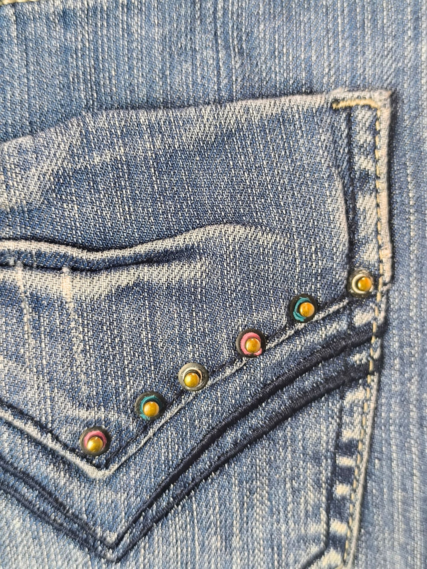 Mild Point Y2K Low-Rise Denim Mini Skirt