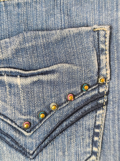 Mild Point Y2K Low-Rise Denim Mini Skirt