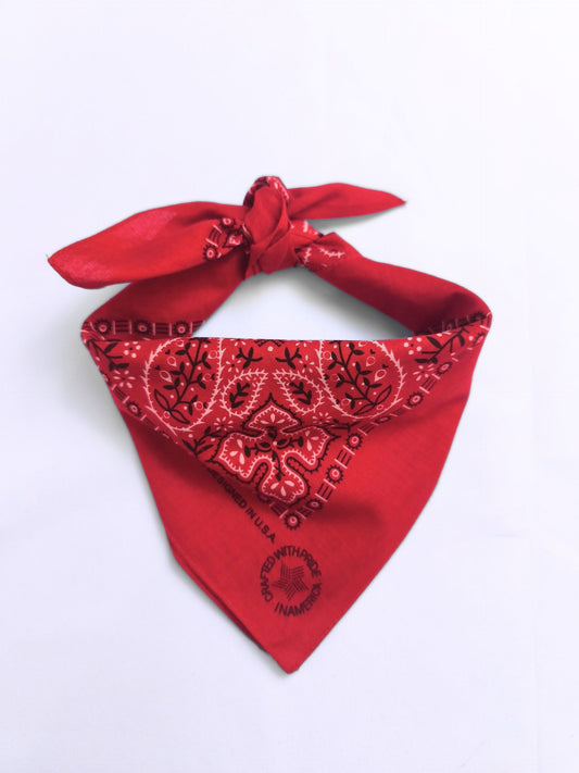 Vintage Red Wamcraft Bandana – Made in USA