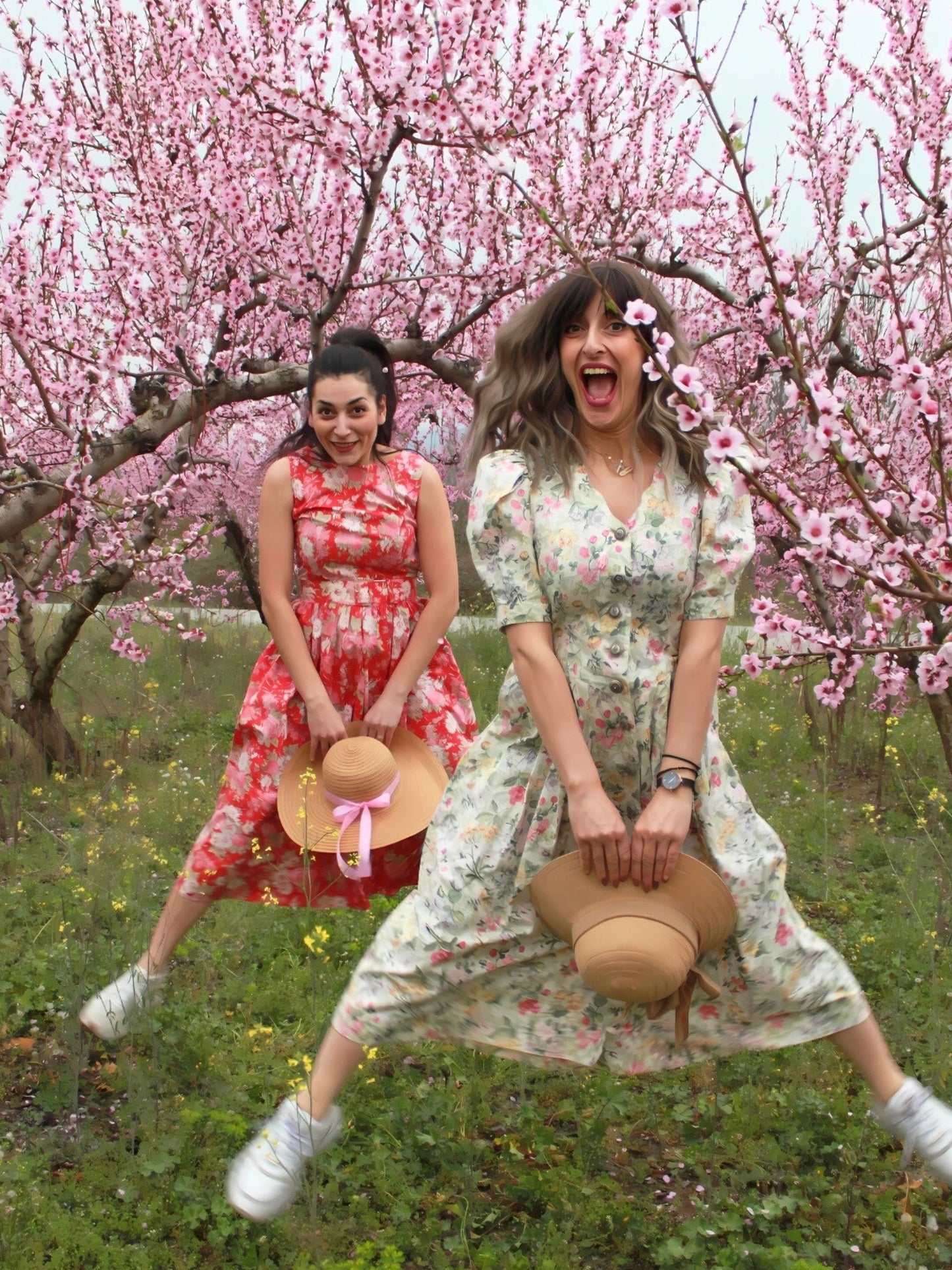 Vintage 1980s Laura Ashley Floral Cotton Dress – Made in Great Britain