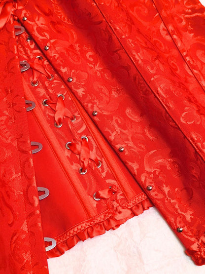 Red Brocade Corset