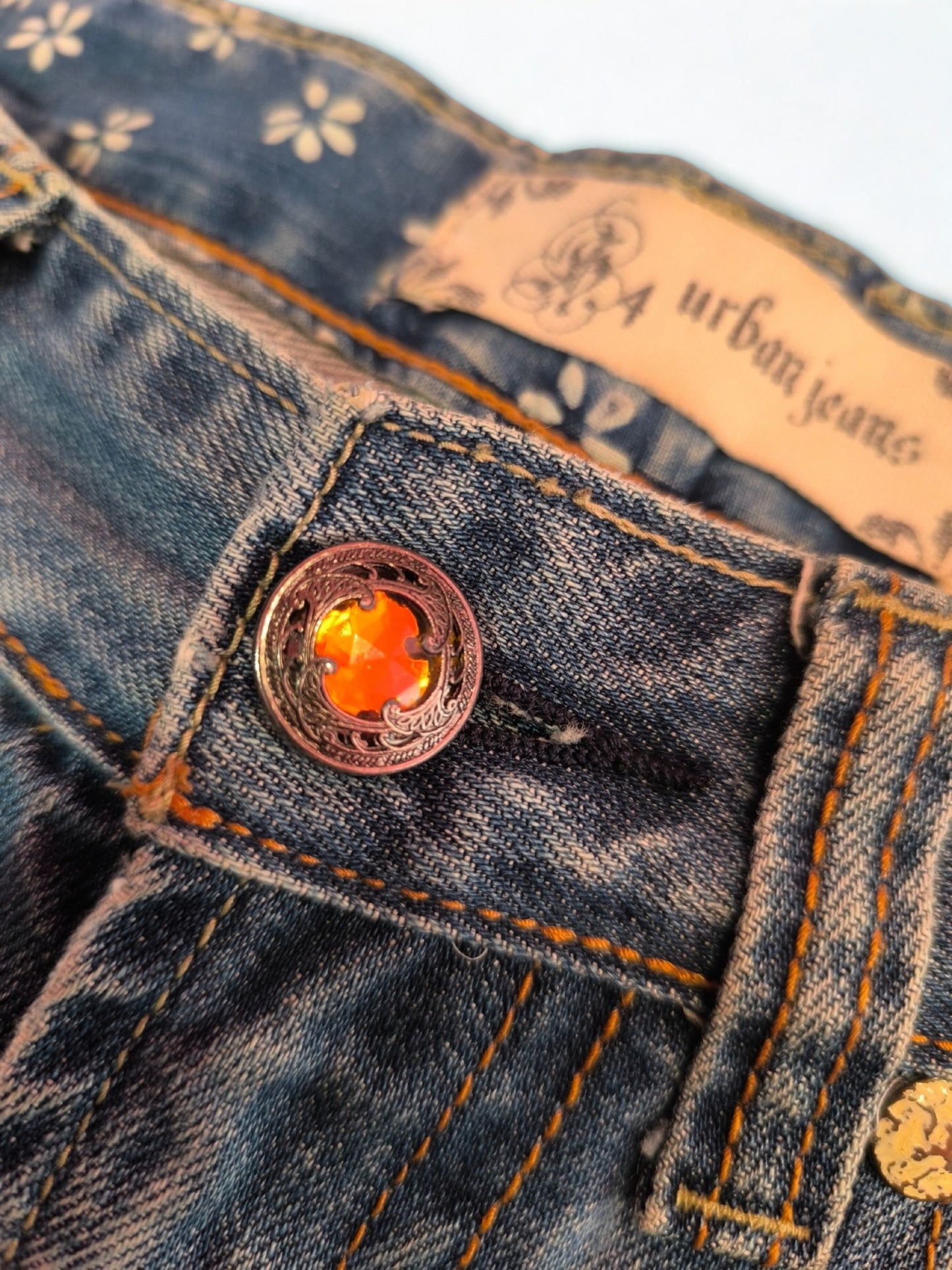 Y2K Low Rise Mini Denim Skirt - "URBAN JEANS"