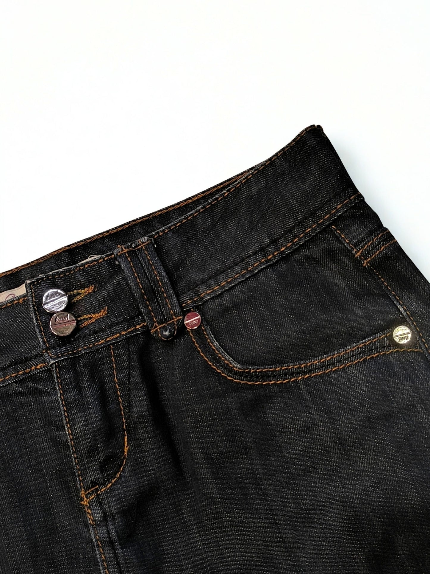 Y2K Low Rise Mini Denim Skirt "PEONY Jeans"