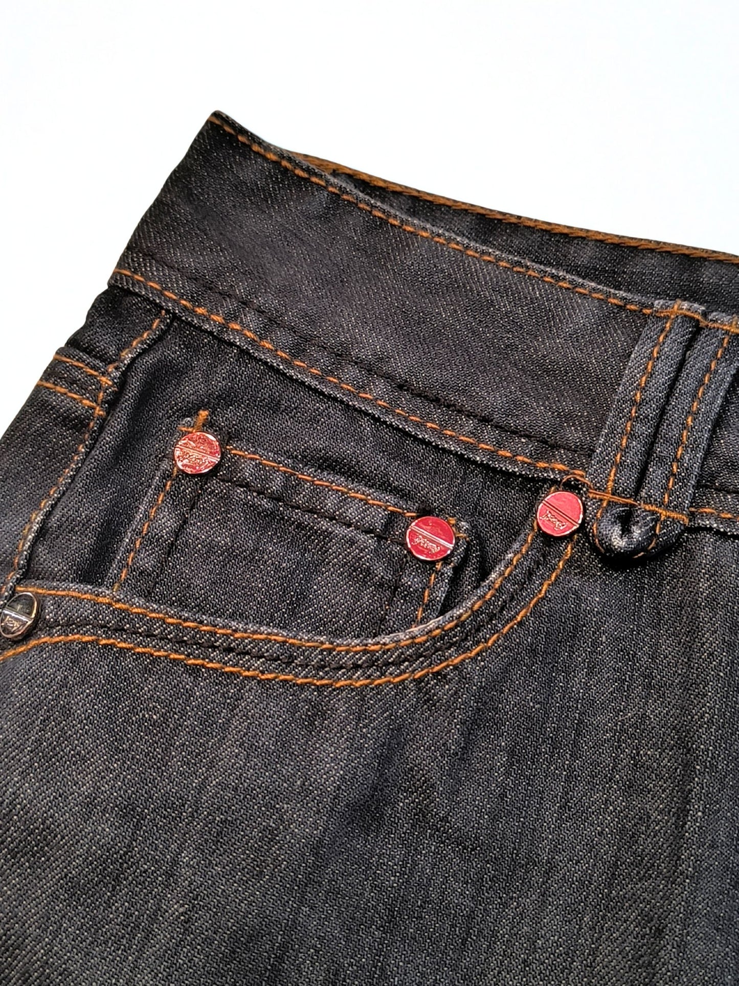Y2K Low Rise Mini Denim Skirt "PEONY Jeans"