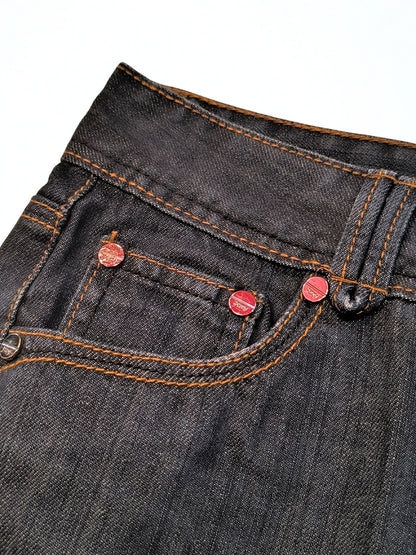 Y2K Low Rise Mini Denim Skirt "PEONY Jeans"