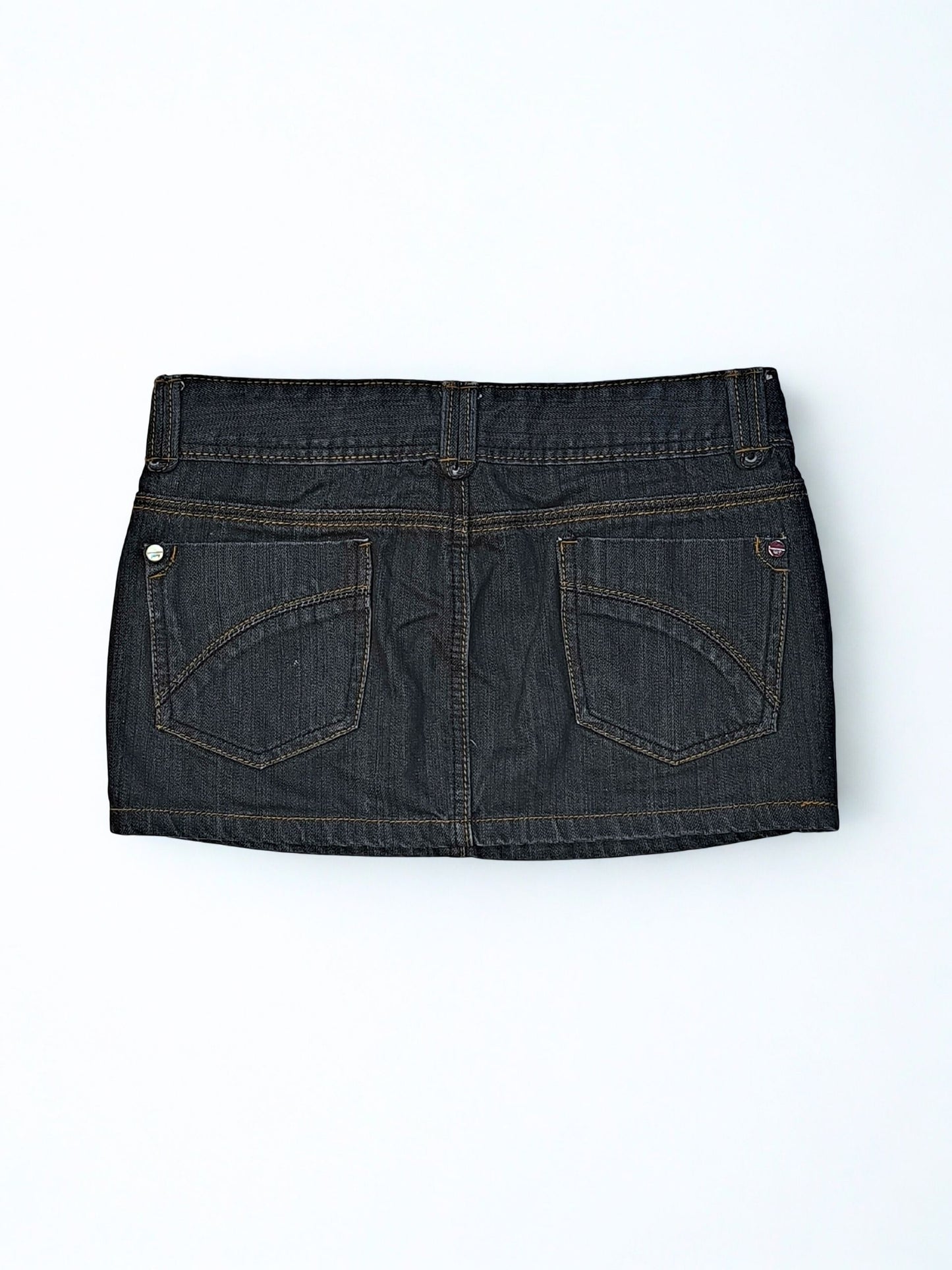 Y2K Low Rise Mini Denim Skirt "PEONY Jeans"