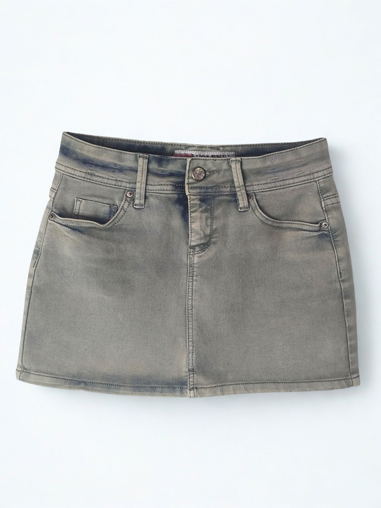 Y2K Denim Mini Skirt by Sublevel