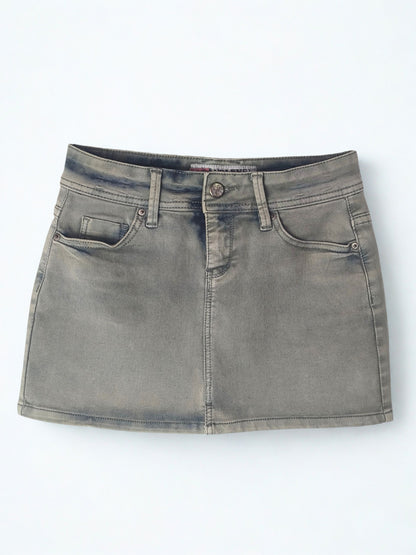 Y2K Denim Mini Skirt by Sublevel