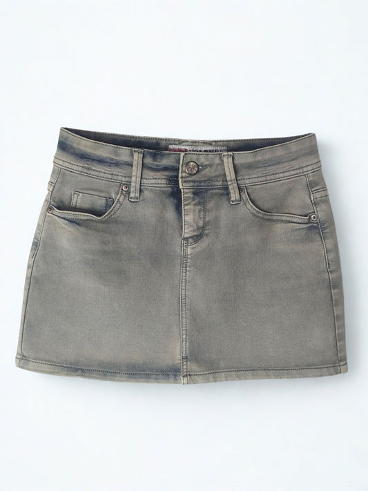 Y2K Denim Mini Skirt by Sublevel