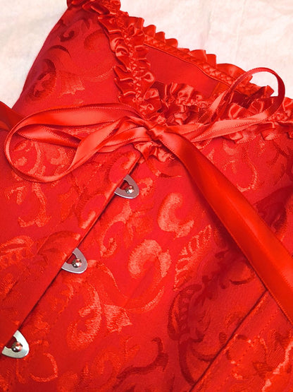Red Brocade Corset