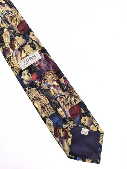 Vintage Abstract Faces Tie – Yorn for Men