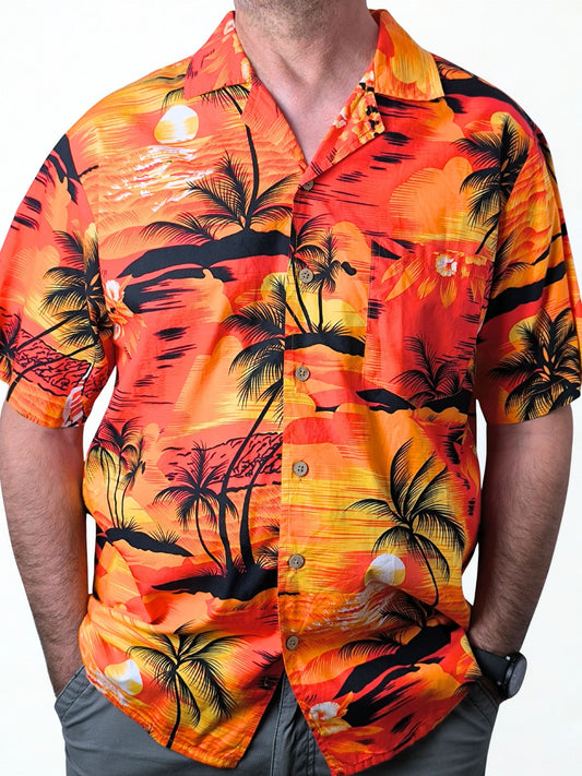 Vintage Hawaiian Sunset Shirt by Hawaiihemdshop.de