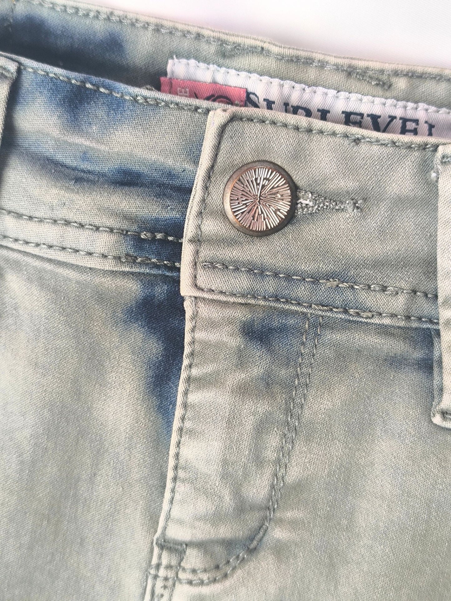 Y2K Denim Mini Skirt by Sublevel