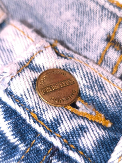 Vintage 80s-90s High Rise Acid Wash Denim Skirt "PALMETTO'S"