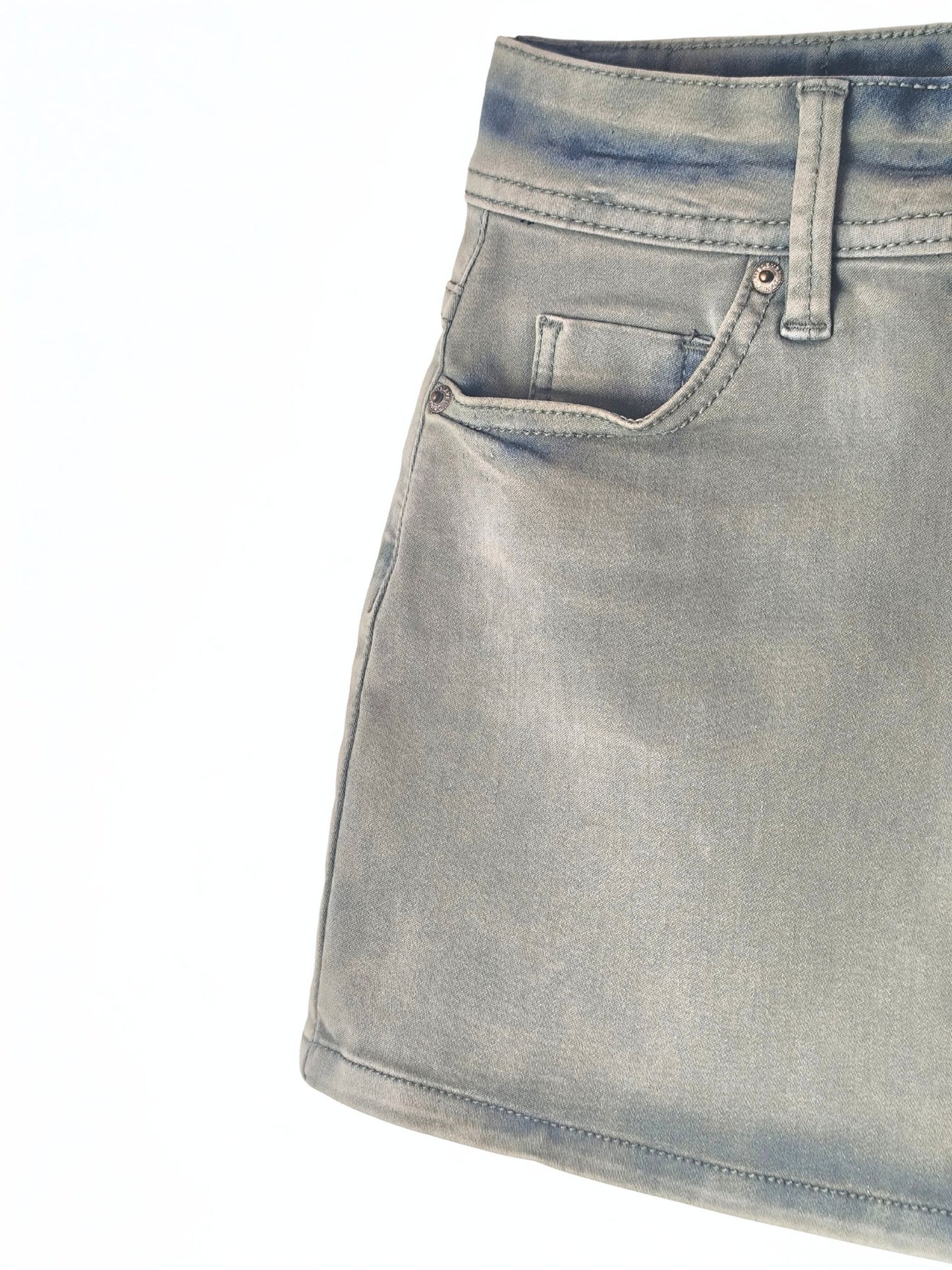 Y2K Denim Mini Skirt by Sublevel