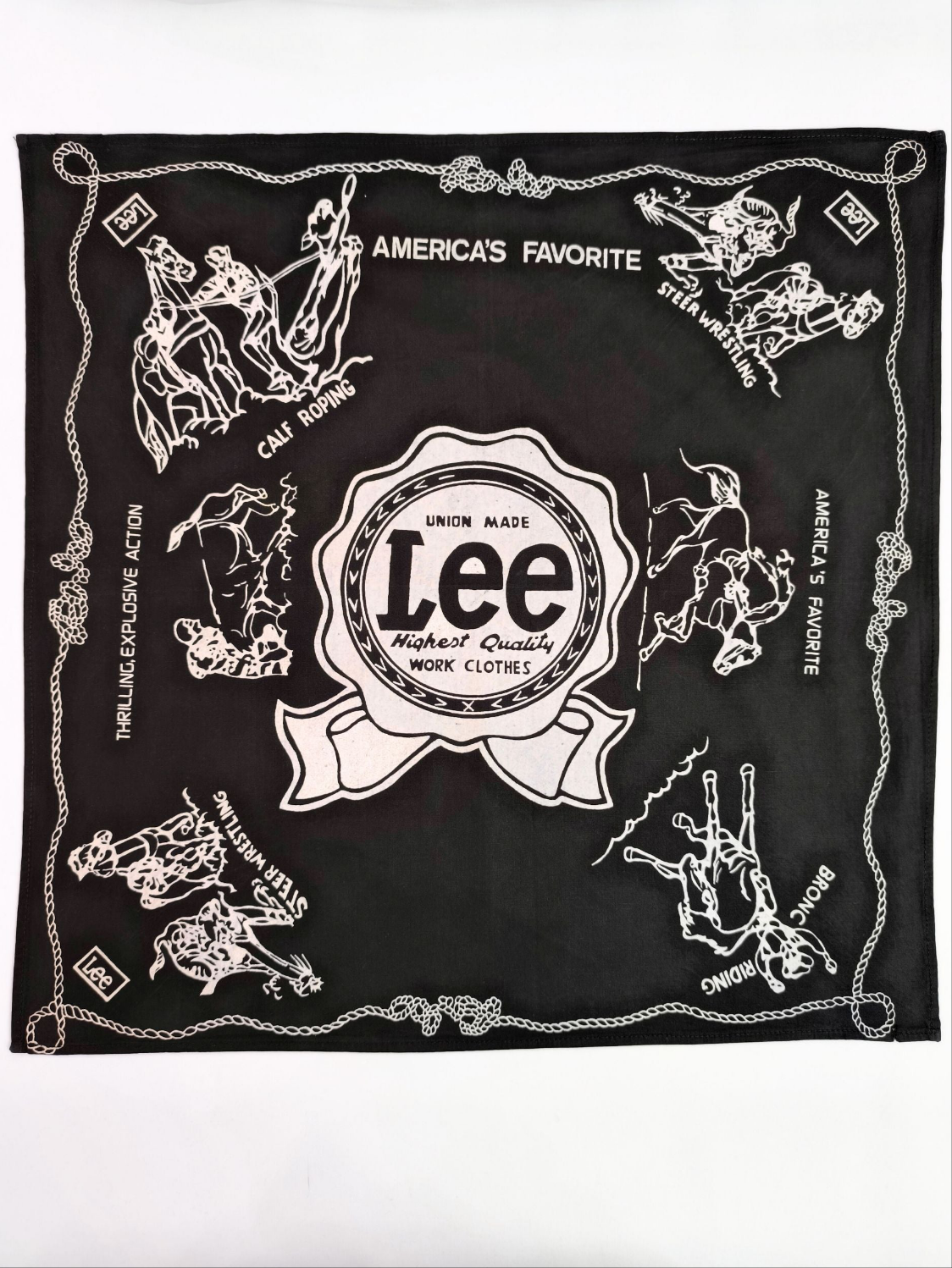 Vintage Lee Western Bandana – “America’s Favorite”