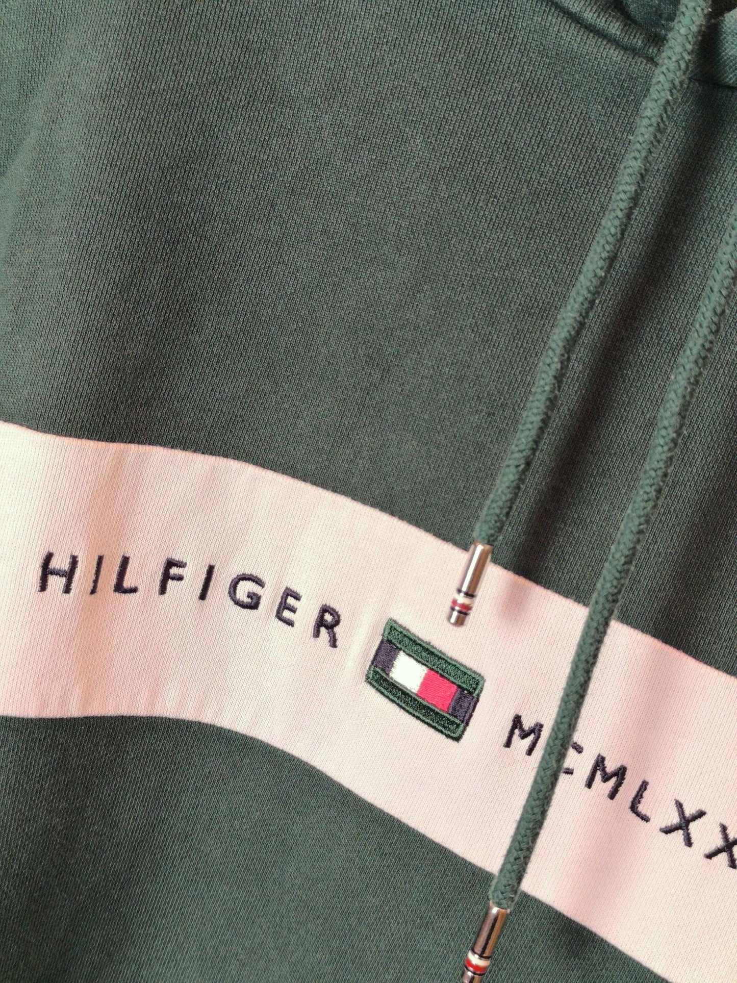 Tommy Hilfiger Logo Hoodie – Forest Green