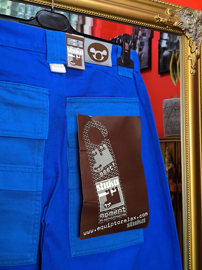 Deadstock Stuka Blue Wide Leg Baggy Pants – 90s–Early 2000s Original Skate Streetwear
