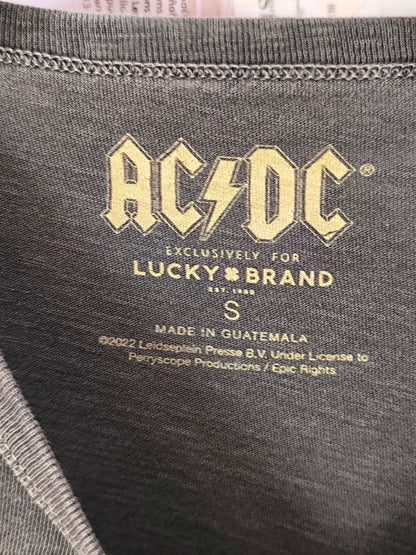 AC/DC x Lucky Brand Band T-Shirt – Washed Grey / Size S