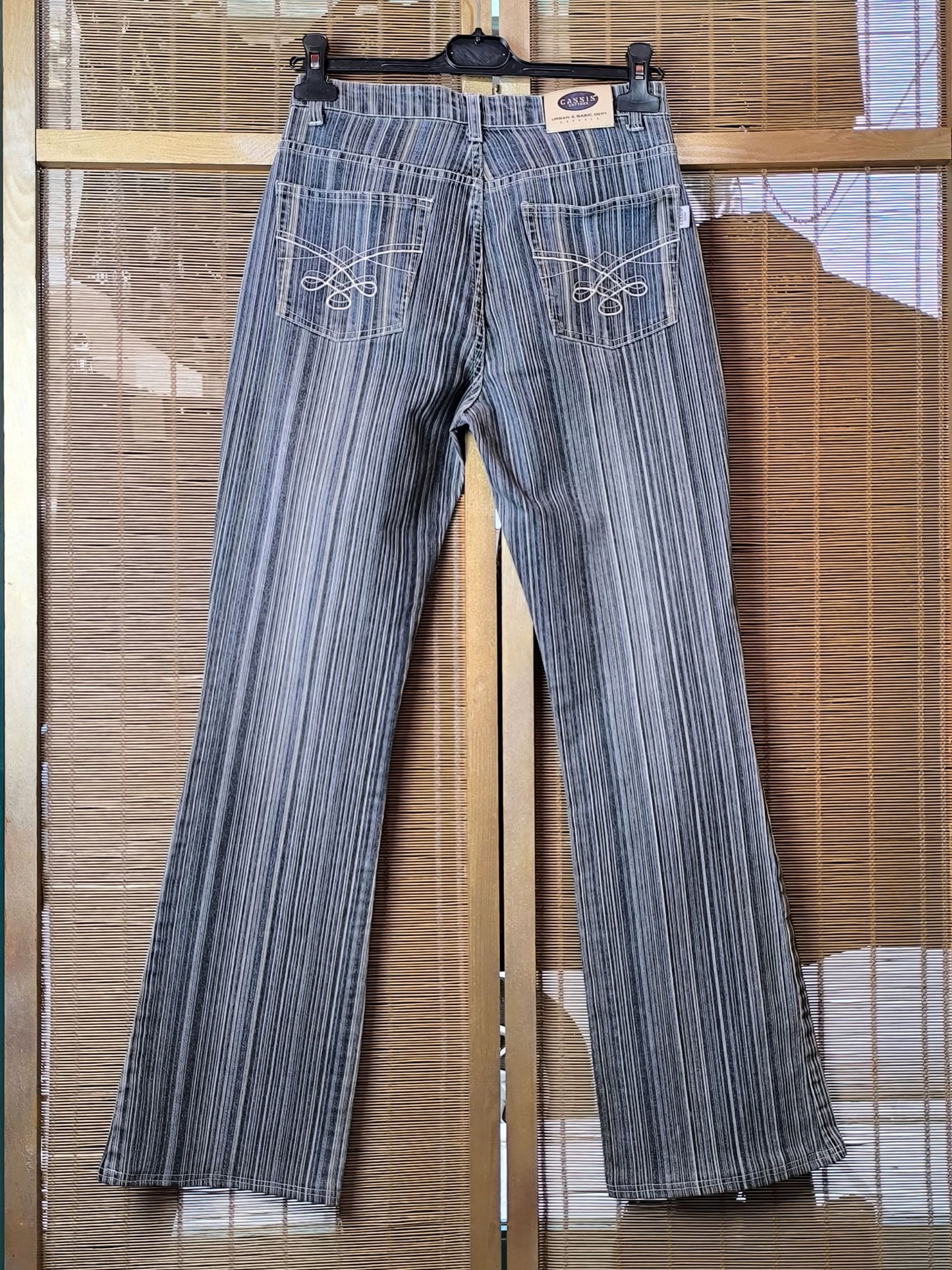 Cassis Cottons Striped Y2K Jeans