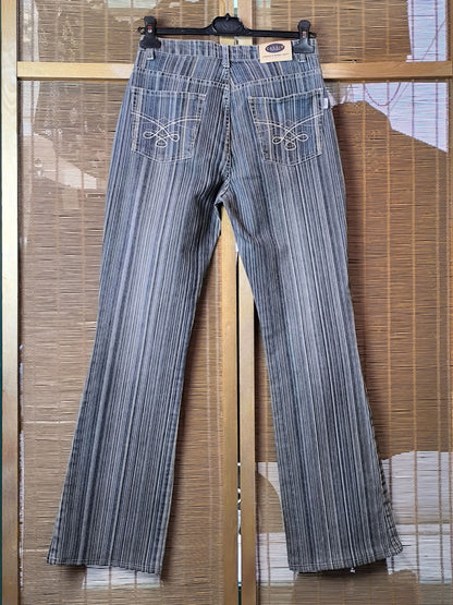 Cassis Cottons Striped Y2K Jeans