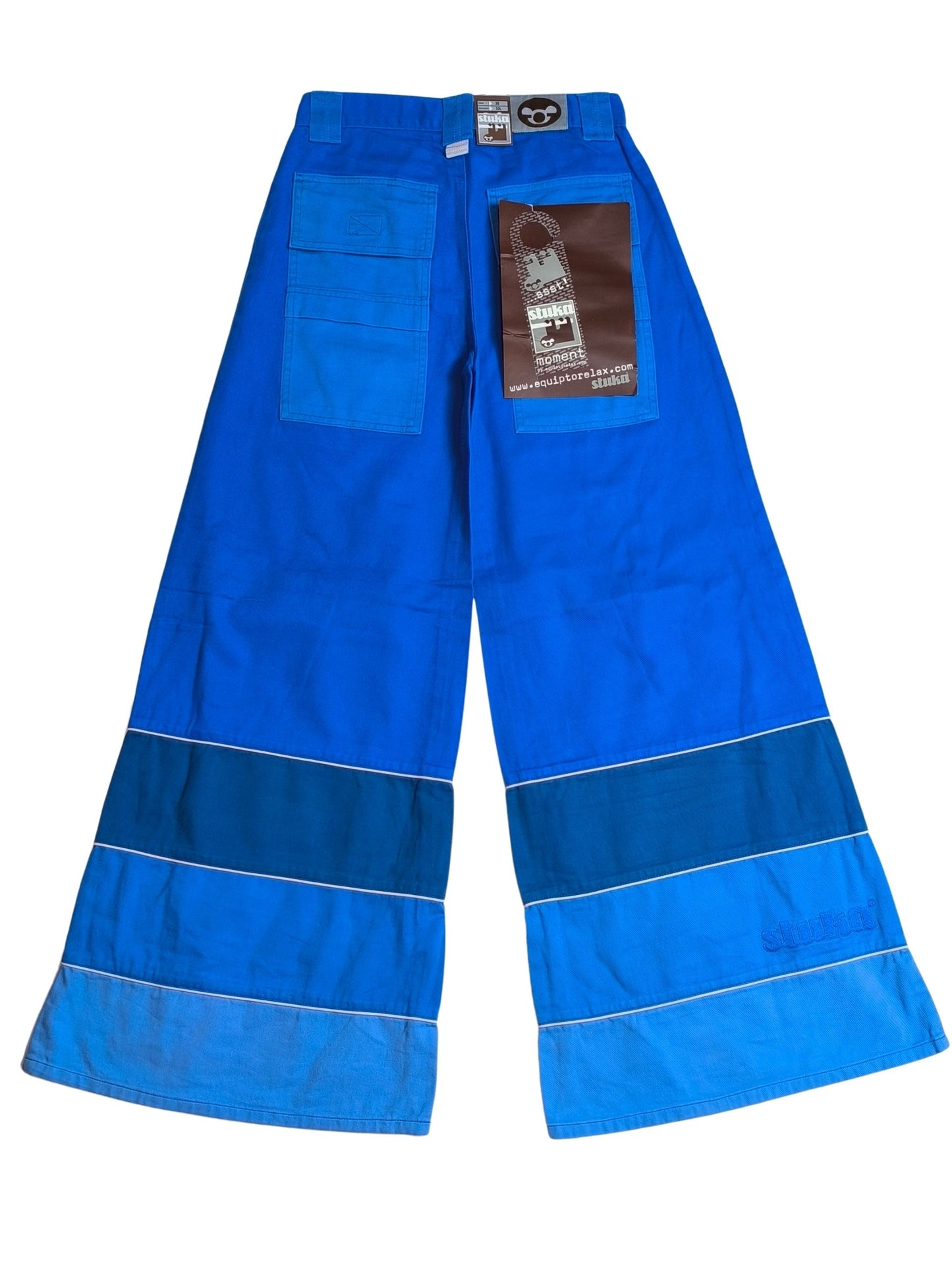 Deadstock Stuka Blue Wide Leg Baggy Pants – 90s–Early 2000s Original Skate Streetwear