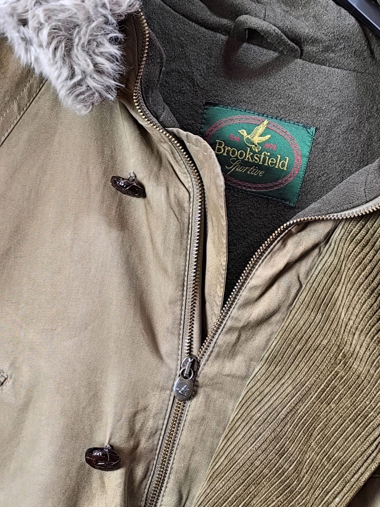 Unisex Brooksfield Sportive Made in Italy Vintage Parka Jacket