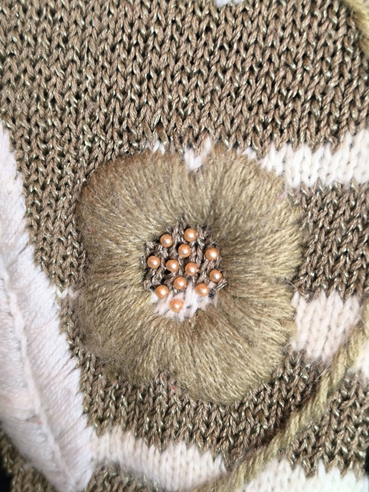 Vintage Rolofs Linea Donna Sweater with Embroidered Floral Motif – 1980s