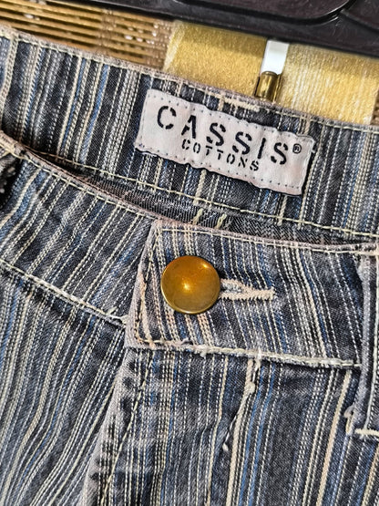 Cassis Cottons Striped Y2K Jeans