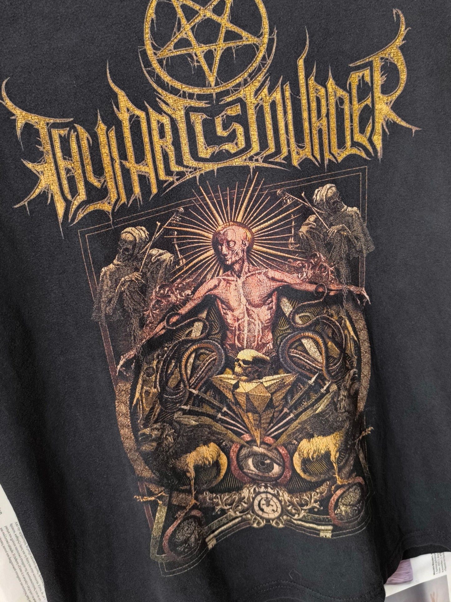Thy Art Is Murder Graphic Band T-Shirt — Black Deathcore Tee