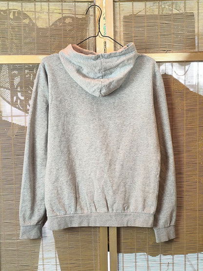 Ellesse Classic Grey Zip-Up Hoodie (Unisex S)