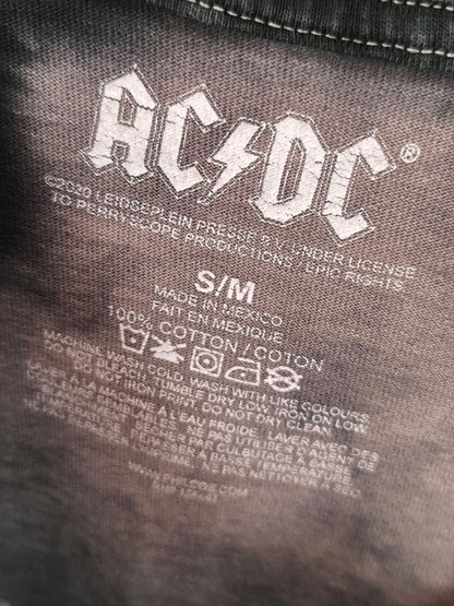 AC/DC “Back in Black” Tie-Dye Band T-Shirt