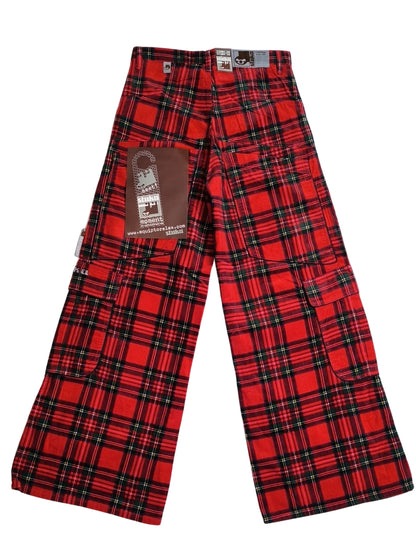 Deadstock STUKA Y2K Wide Leg / Baggy Tartan Corduroy Cargo Pants
90s – Early 2000s Original Streetwear