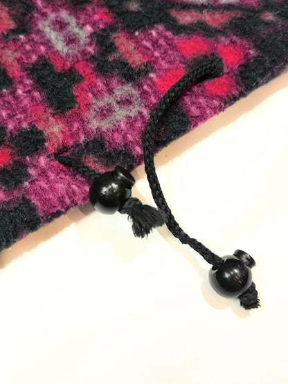 Vintage 90s Unisex Geometric Fleece Half-Zip Pullover