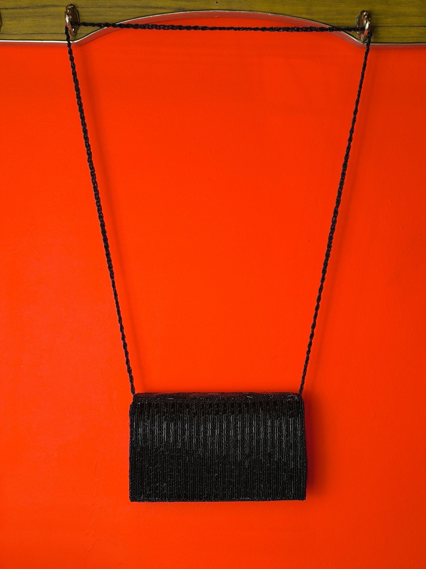 Black Beaded Evening Bag - Late 90s–Early 2000s