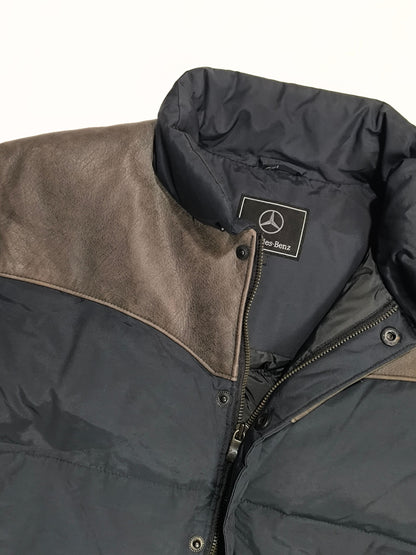 Mercedes-Benz Vintage Down & Leather Puffer Gilet