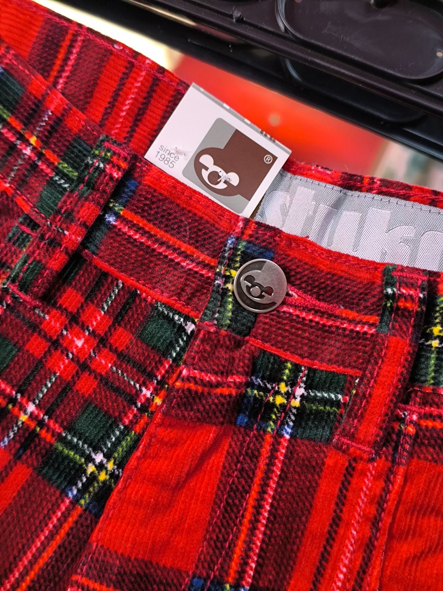Deadstock STUKA Y2K Wide Leg / Baggy Tartan Corduroy Cargo Pants
90s – Early 2000s Original Streetwear