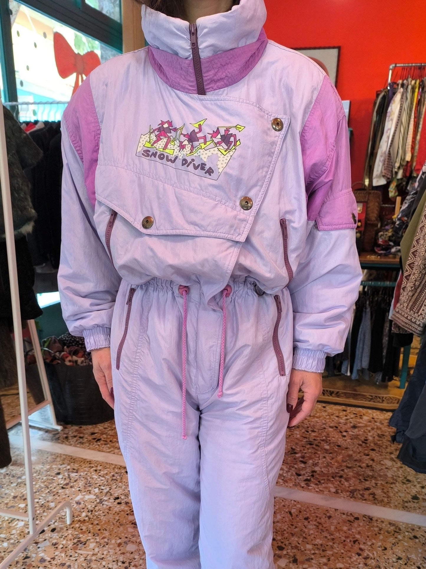 Golden Team "Silver Wings" Vintage Ski & Snowboard Suit