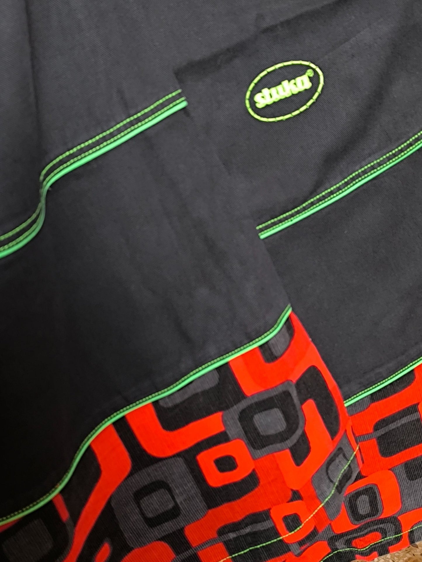 Deadstock Stuka Black Wide Leg Baggy Pants – 90s–Early 2000s Original Skate Streetwear