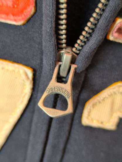 Petrol Industries Navy Zip-Up Hoodie "Original 73" – Size M (Early 2010s)