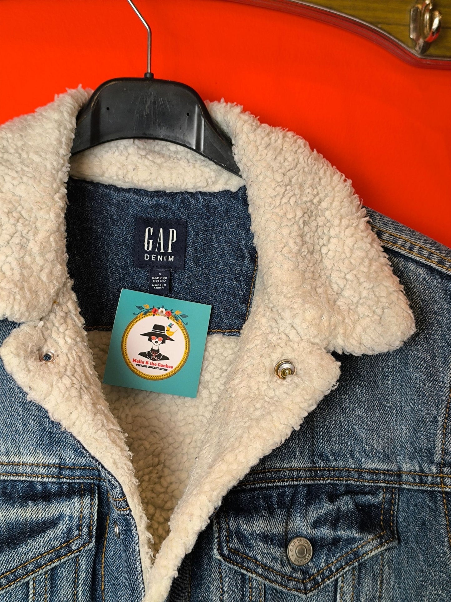 Classic Mid-Wash Sherpa Denim Jacket – GAP Denim