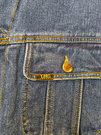 Lee Vintage Sherpa-Lined Denim Jacket with Detachable Collar