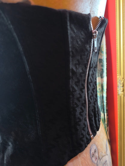 Nakedvice Black Logo Corset Top