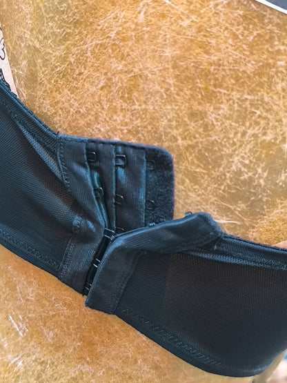 Vamp by Bras N Things Black Lace-Up Corset Top